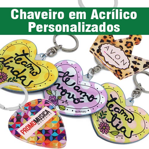 Chaveiro Personalizado em Acrílico